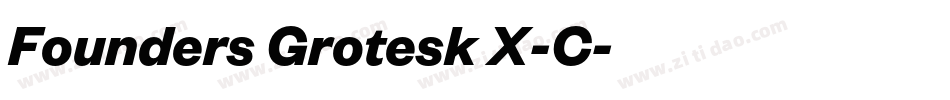 Founders Grotesk X-C字体转换